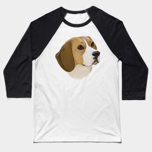 Beagle in Portrait Baseball T-Shirt